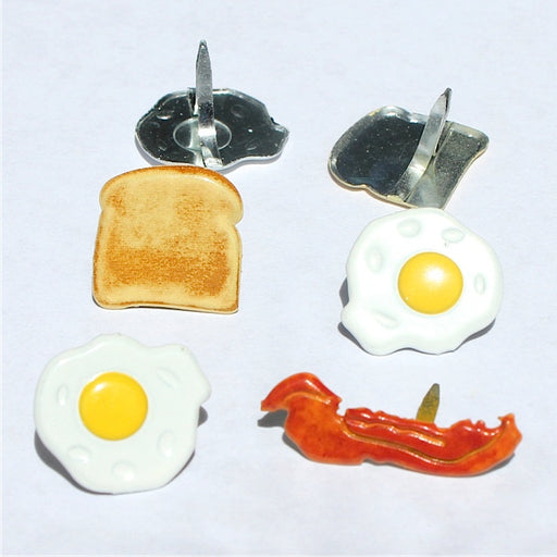 Eyelet Outlet - Shape Brads - Breakfast - Bacon Egg & Toast