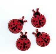 Eyelet Outlet - Shape Brads 12/Pkg - Lady Bug