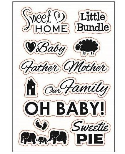 KCraft - Clear Stamp Set - Baby