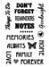 KCraft - Clear Stamp Set - Notes