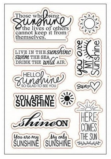 KCraft - Clear Stamp Set - Sunshine