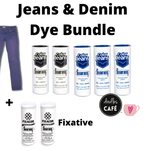 Doodles Bundle - 5 Denim Dye Bundle with Fixative included!
