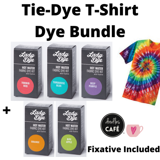 Lady Dye - Fabric Dye - Hot Water Dye - T-Shirt Dye Bundle - Brights