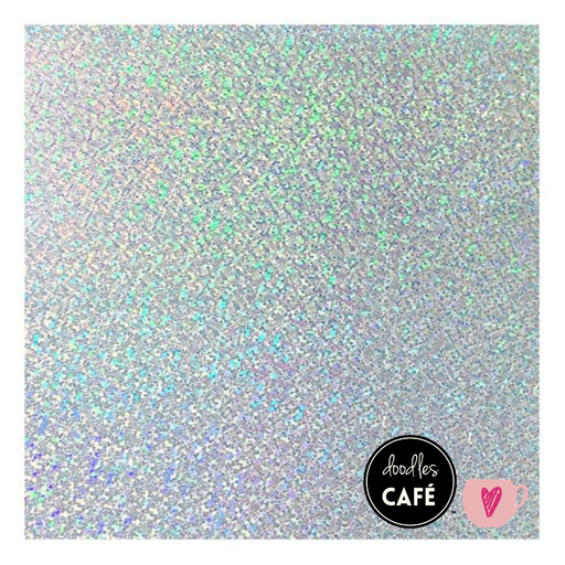 Flex Classic Star Dust - Heat Transfer Vinyl - Holographic Silver (25cmx1m)