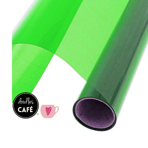 Doodles - Cellophane - 1m x 2m - Lime(Green)