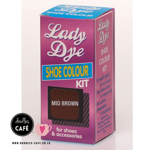 Lady Dye - Shoe Colour Kit - Mid Brown